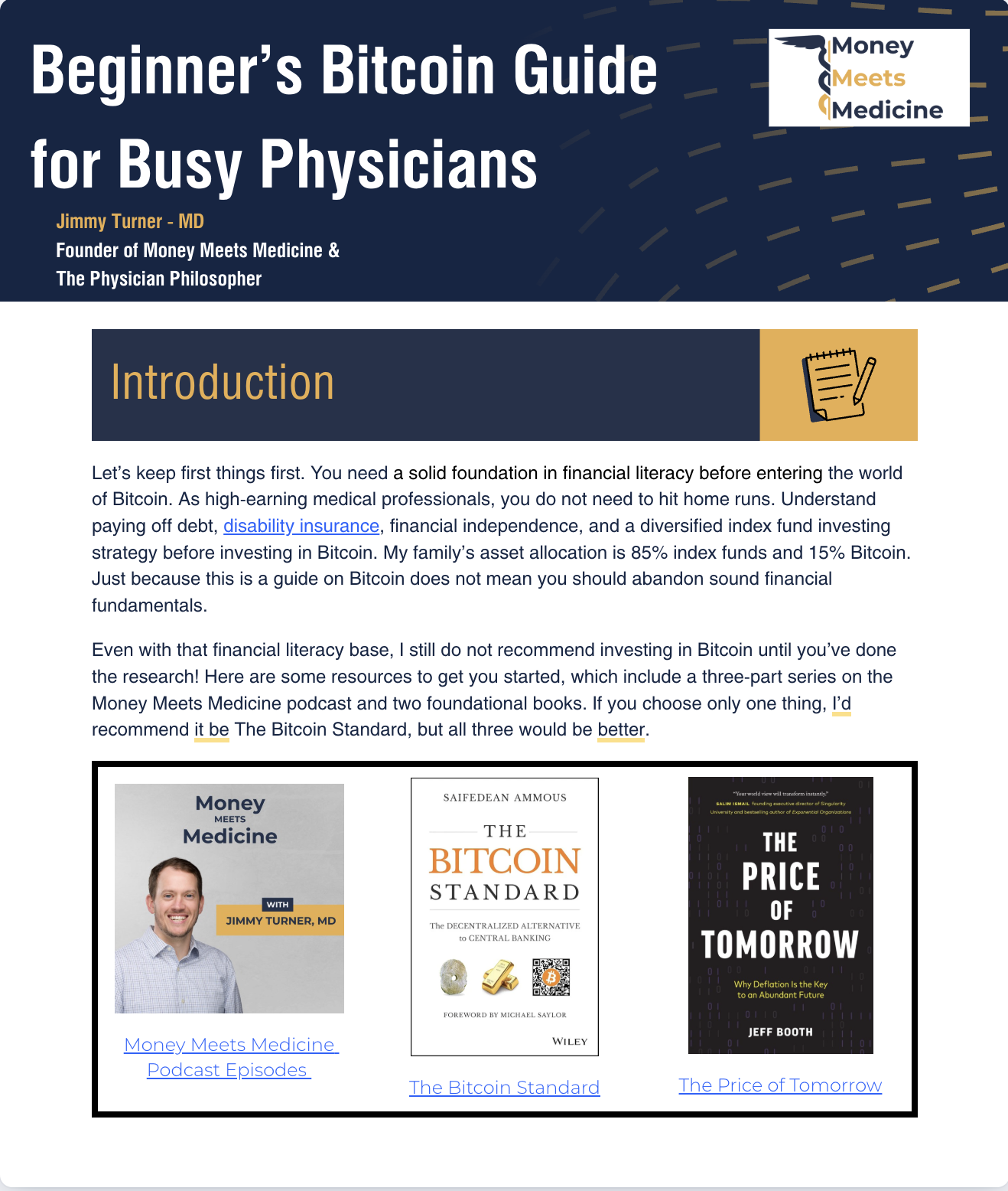 Dr Jimmy Turner's Bitcoin Guide